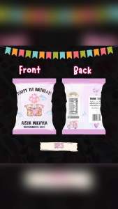 ( Tanpa Isian ) Chipbag birthday for girl goodies chipbag hari lahir