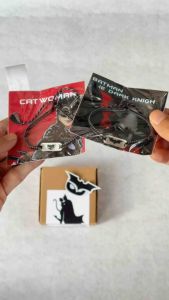 Gelang Couple Batman & Catwoman Hitam Abu