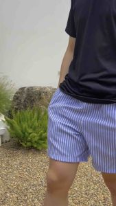 กางเกงขาสั้น Oxford Short ชาย-หญิง Freesize 25-40นิ้ว เนื้อผ้า Oxford 100%