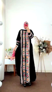 JINGGA - GAMIS RAYON WANITA MURAH - GAMIS FULL COLOUR CANDI MEKAR - RAYON PREMIUM