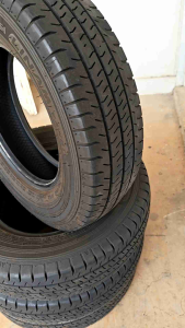 (Set of 4) USED Falken Tyres 155R12C 88-86R Take Off Tyre 155 R 12C Honda N-Van NVan 90% Thread