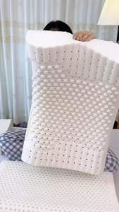 Gối cao su non tự nhiên chính hãng thiết kế lượn sóng chống đau mỏi vai gáy hỗ trợ giấc ngủ