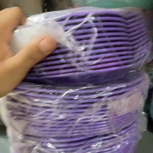 Piring Makan Plastik Tebal ukuran 24 cm 1 pcs