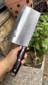 Dao chặt gà vịt có móc treo nhật dài 30cm lưỡi dài 19cm rộng 9.2cm dày 4li nặng 550g Dao làm bếp