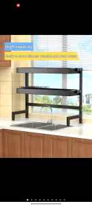 Stainless Steel Rak Pinggan Dish Rack Rak Dapur Rak Sinki Dapur Sink Dish Drainer Storange Rack
