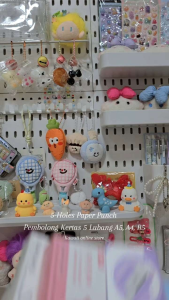 Pembolong Kertas 5 Lubang Hole Puncher Paper Punch Loose Leaf Binder A5 A4 B5