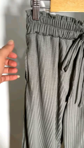 Celana Panjang Kulot Bahan Knit Wanita Bahan Premium Terbaru Kantong Kiri Kanan Tali Celana