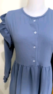 GAMIS DIANITRA SUSUN CRINKEL AIRFLOW PREMIUM BUSUI KANCING DEPAN BUSUI FRIENDLY TALI SAMPING KIRI KANAN