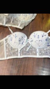 Áo corset thêu hoa tỉ mỉ không mút có gọng nâng form ngực đẹp