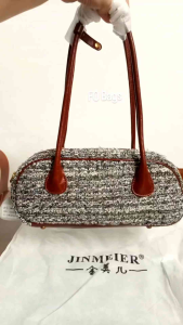 Tas Long Handle dari Brand JMR JINMEIER Premium Kombinasi Bahan Tweed kd 56