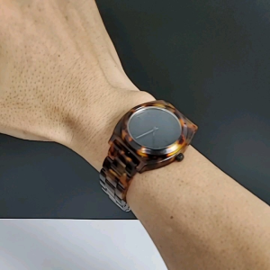 Đông Hồ Nữ Nixon Time Teller Acetate Chính Hãng - Chất Liệu Nhựa Vân Đồi Mồi - Chống nước 100m