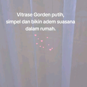 Gorden Vitrase Polos Siang Tanpa Motip Bahan Salju Tebal