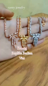Kalung Pita Replika Berlian Kalung Wanita Cocok Pake Kondangan
