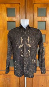 SAWUNGGALING kemeja Batik Pria Lengan Panjang Solo/Sragenan bahan katun