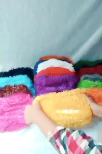 Sarung tempat tisu kotak bulu rasfr polos/tempat tisu 250shet