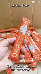 [ QUÁ NGON - KÍCH THÍCH VỊ GIÁC ] Combo 42 gói Cà phê sữa Q Good Morning Trần Quang vị truyền thống (Mỗi gói 20gram) -Có lựa chọn số lượng lẻ trước khi thanh toán - (Date mới 12 tháng)