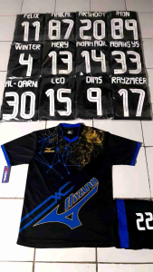 GRATIS NAMA NOMOR JERSEY FUTSAL BAJU BOLA VOLLY DEWASA