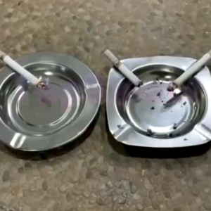 Asbak Rokok Stainless Steel Asbak Seng Tempat Ashtray