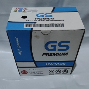 AKI ACCU GS ASTRA 12N10 3B UNTUK MOTOR VESPA BINTER MERCY SUZUKI THUNDER AKI MOTOR RODA 3 AKI STROOM IKAN