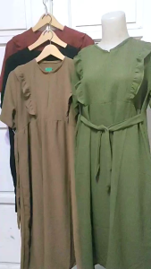 Dress Crinkle Aini / Daster Wanita Bahan Crinkle Airflow