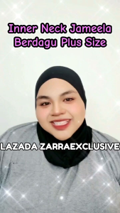 Berdagu Jameela Plus Size [ 60KG - 120KG ] Inner Neck Berdagu Jameela Cotton Lembut Plus Size / Inner Neck Berdagu Anti Tembam Kain Lembut