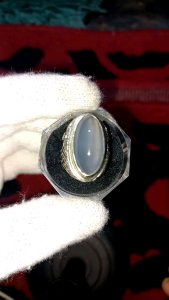 natural anggur luster cat eye.dimensi batu tertera difoto ring alpaka no.8