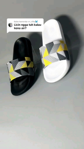 Sandal Slop Pria Kekinian Trendy Eleghan Kombinasi Sendal Alvino