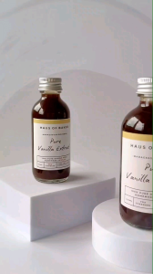 Madagascar Pure Vanilla Extract Double Fold Recipe วานิลลาแอกซ์แทรก สารสกัดวานิลลาบริสุทธิ์ สูตรเชฟขนมหวานฝรั่งเศส🇫🇷