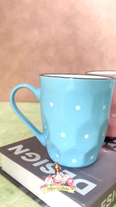 NEW!! Mug bijian keramik polkadot honey 4 warna