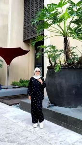 Set Arumy by Chatifa/Setelan Chatifa Terbaru/Setelan Motif Terbaru/Setelan Katun Rayon/Setelan Rayon Premium/Setelan Import/One Set Viscose/One Set Rayon import/One Set Corak/Setelan Busui wudhu friendly/Setelan Celana Kulot Atasan