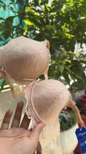 Áo lót ren mút mỏng Hàng Nhật - Có Gọng  Mã 003L  Nữ Cotton  3 Móc Cài