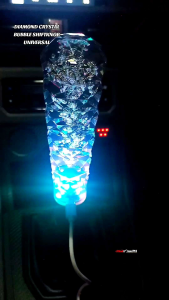 3D CRYSTAL BUBBLE GEAR SHIFTER KAMBYO UNIVERSAL CAR TRUCK L300 JEEP VAN PICK UP SEDAN SUV HATCHBACK With or Without LED LIGHT
