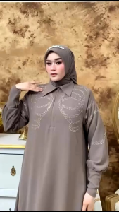 ABAYA TERBARU SYARI SYARI TRENDI BRANDED PRODUK PREMIUM FASHION MODERN MEWAH ELEGAN BAJU DRESS ETNIK MUSLIM BATIK ETNIK JEDDAH