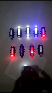 LAMPU SEPEDA KELAP KELIP WATERPROOF LED TAIL LIGHT USB RECHARGEABLE
