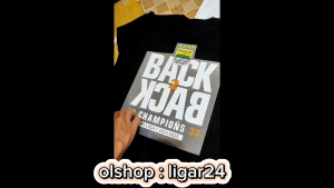 Baju Kaos Persib Back to Back Champion Persib Bandung Liga 1