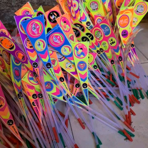 [100pcs] BAHAN MAINAN KITIRAN LAMPU TERBANG FULL SABLON