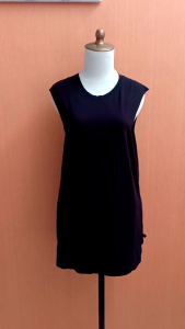 atasan kaos oversized pria wanita hitam BRANCH OUT cewek cowok L kutung santai olah raga