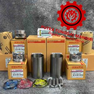 Liner Kit/Liner Set+Piston+Ring Piston Mitsubishi T120SS Carburator 4G17 1Set(3Macam)