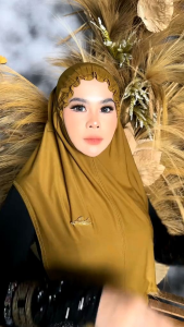 JILBAB INSTAN BERGO JERSEY KERUT DAHI BY LATEEFA HIJAB