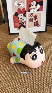 蜡笔小新纸巾盒 (1个) Crayon Shin-chan Tissue Box #哇😍.好好看的蜡笔小新抽纸盒卷纸抽纸都可以放✨.也可以当摆件#小新抽纸盒#好物推荐🌈.