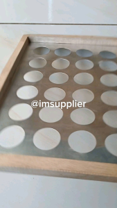 Bingkai Cetakan Keripik & Sceper: Almond Crispy & Kaca