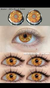 NEW softlens cosplay hallowen softlens kuning biru