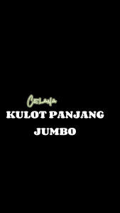 CELANA WANITA JUMBO KULOT PANJANG WAFLE CREPE SKINS MELAR ELASTIS MELAR NYAMAN DI PAKAI