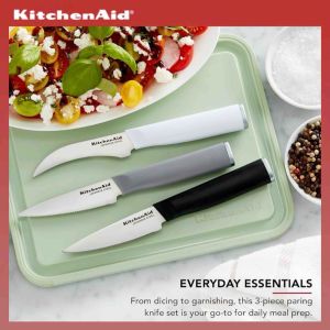 KitchenAid 3-Piece Paring Knife Set High Carbon Stainless Steel Kitchen Knife Set Multicolor Original