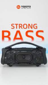 [ใหม่] TAZATA BOOMBLAST MAX ลำโพงปาร์ตี้พกพา กำลังขับ 160W RMS พลังเสียงกระหึ่ม มาพร้อมไฟ RGB เปลี่ยนสีได้ กันน้ำ IPX7