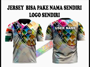 JERSEY COSTUM NAMA DAN LOGO NOMER PUNGGUNG