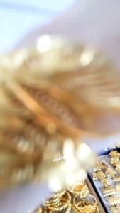 Satu set Perhiasan wanita Dewasa motif Bunga Kendari free cincin Lapis Emas 24K