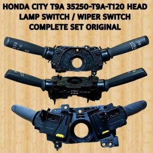 HONDA CITY T9A HEAD LAMP SWITCH / WIPER SWITCH COMPLETE SET 35250-T9A-T120 ORIGINAL READY STOCK