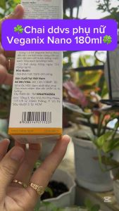 Dung Dịch Vệ Sinh Phụ Nữ Veganix Nano 180ml | Giúp Chăm Sóc Bảo Vệ Làn Da Vùng Niêm Mạc Nhạy Cảm