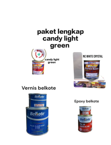 Paket Lengkap Cat Penta Super Gloss Candytone Light Green: Cat Mobil dan Motor Otomotif